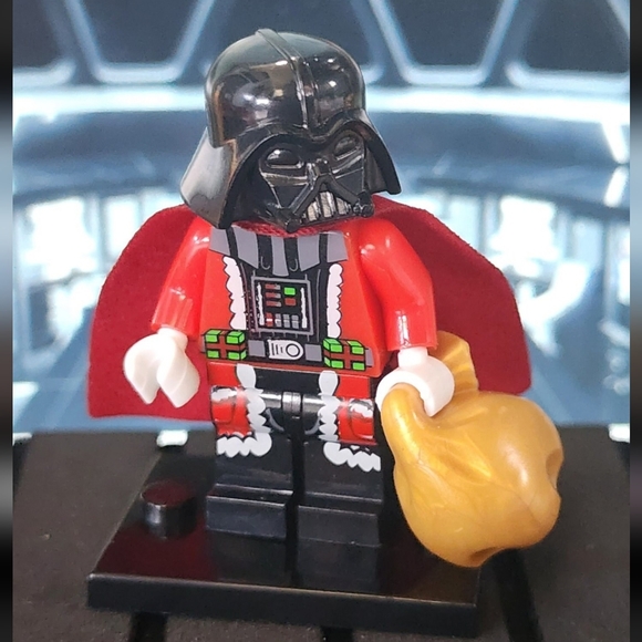 Darth vader custom Lego Christmas minifigure with stand included brand new - Picture 1 of 4